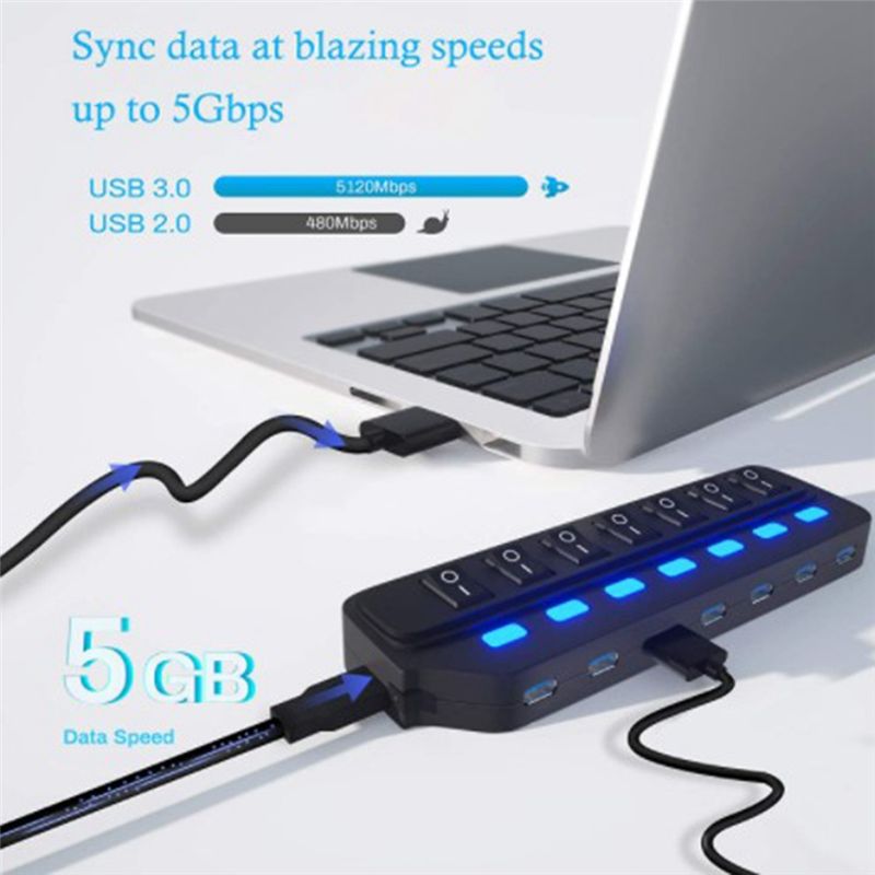 Multi Port Usb Hub - Hub USB A64I 2.0 Rozgałęźnik USB