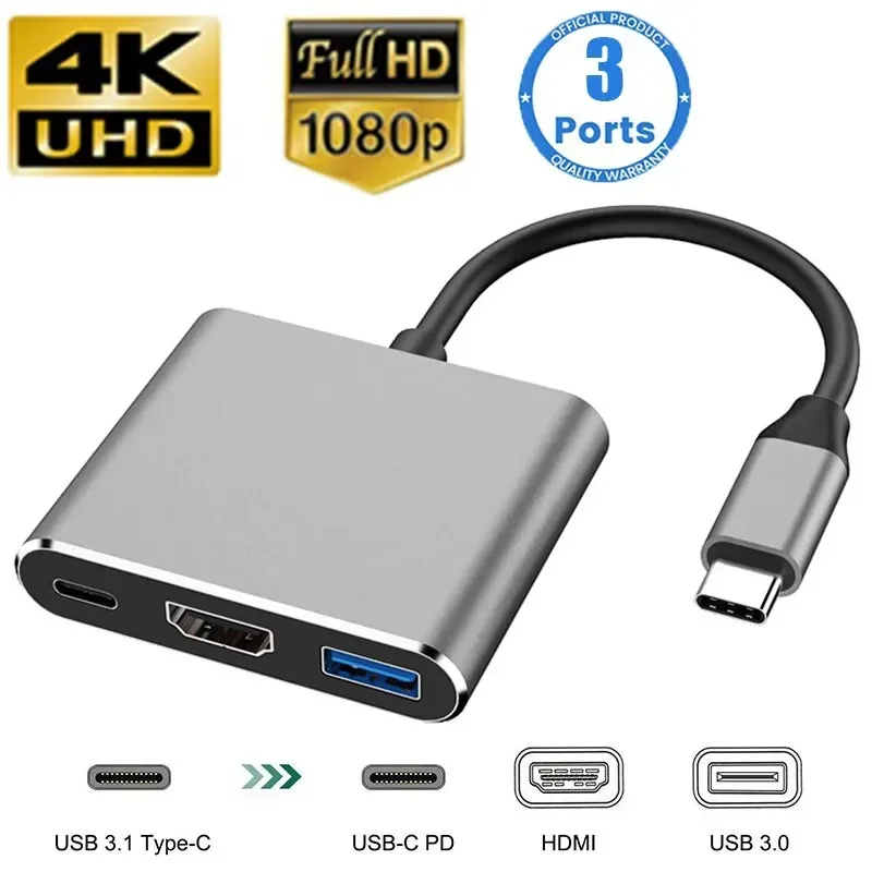 Multi Port Usb Hub - Adapter wieloportowy typu C 3 w