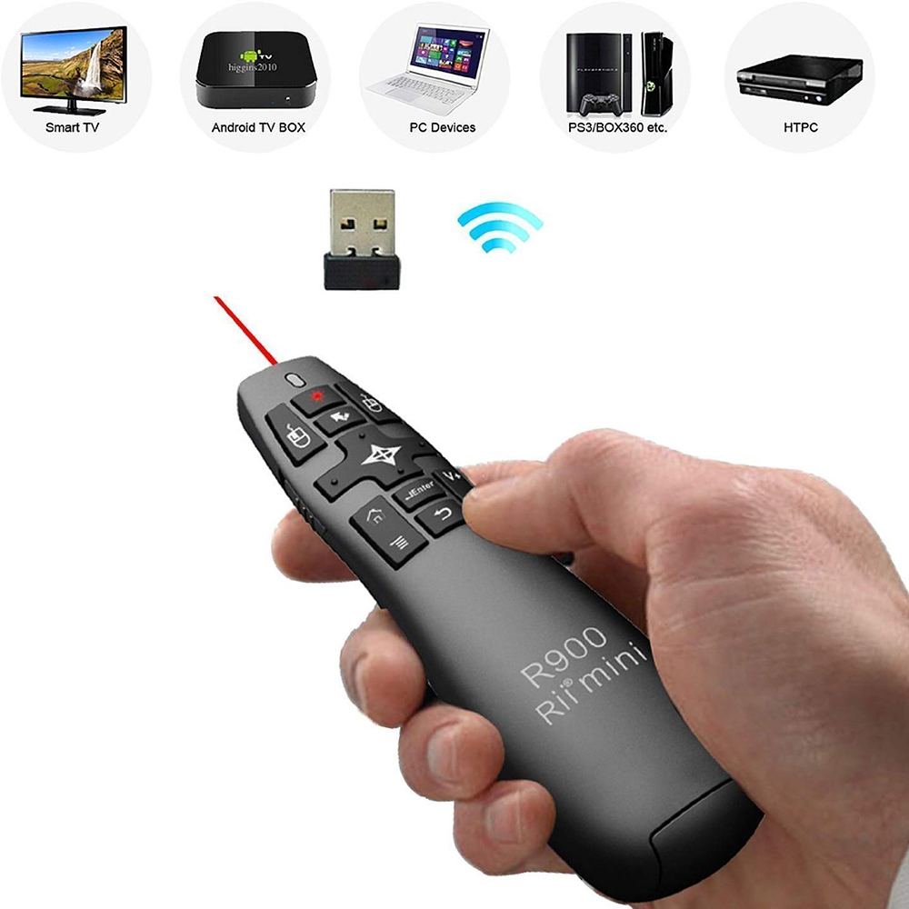 Laserowy pilot Air Mouse z bez – Presentation Remote Laser recenzja i cena