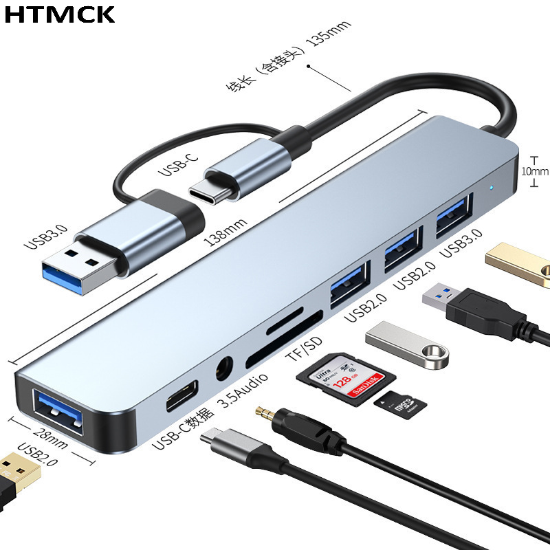 Hub USB-C 8 w 2, wieloportowa  – Multi Port Usb Hub recenzja i cena