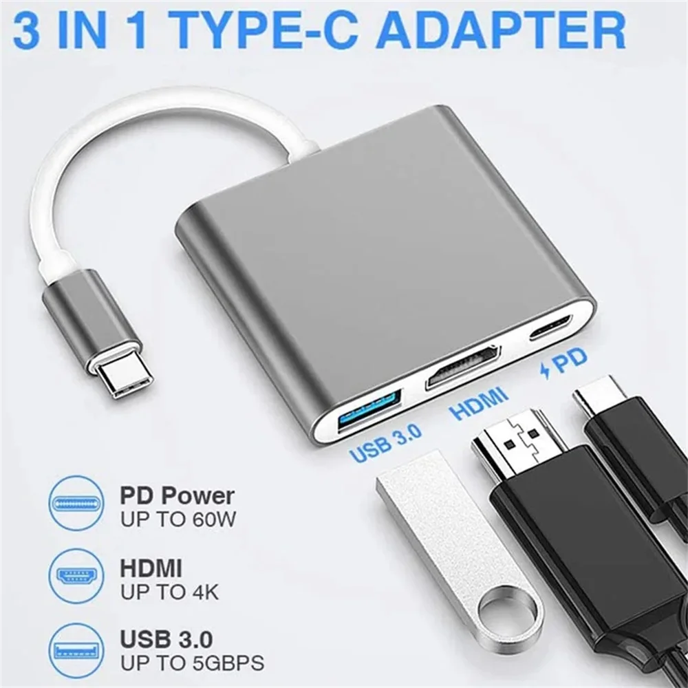 Adapter USB C HUB 3-w-1 z wiel – Multi Port Usb Hub recenzja i cena