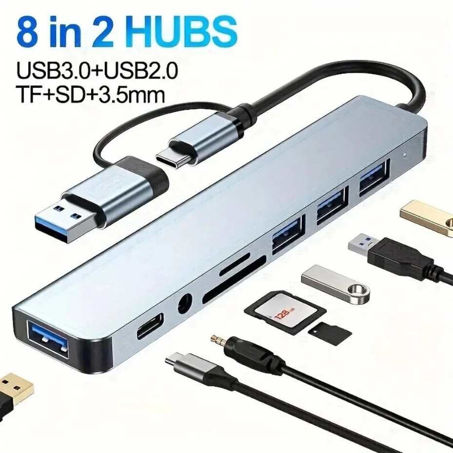 8-w-1 stacja dokująca typu C,  – Multi Port Usb Hub recenzja i cena