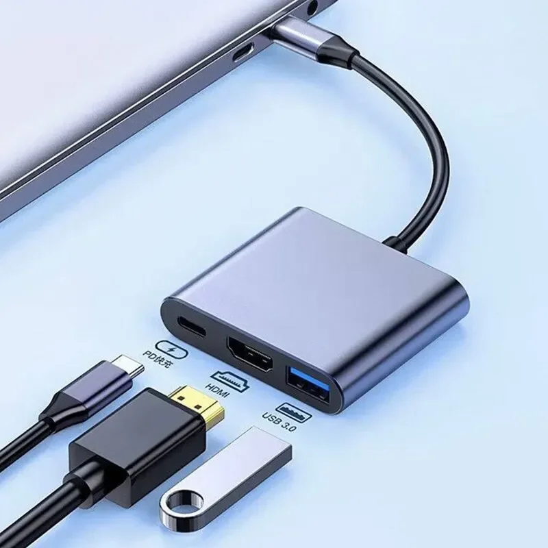 Adapter wieloportowy typu C 3  – Multi Port Usb Hub recenzja i cena