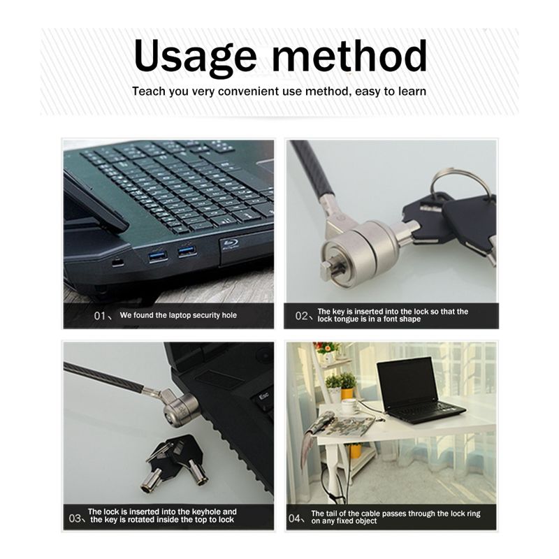 Wysokiej jakości blokada do la – Cable Lock Laptop recenzja i cena